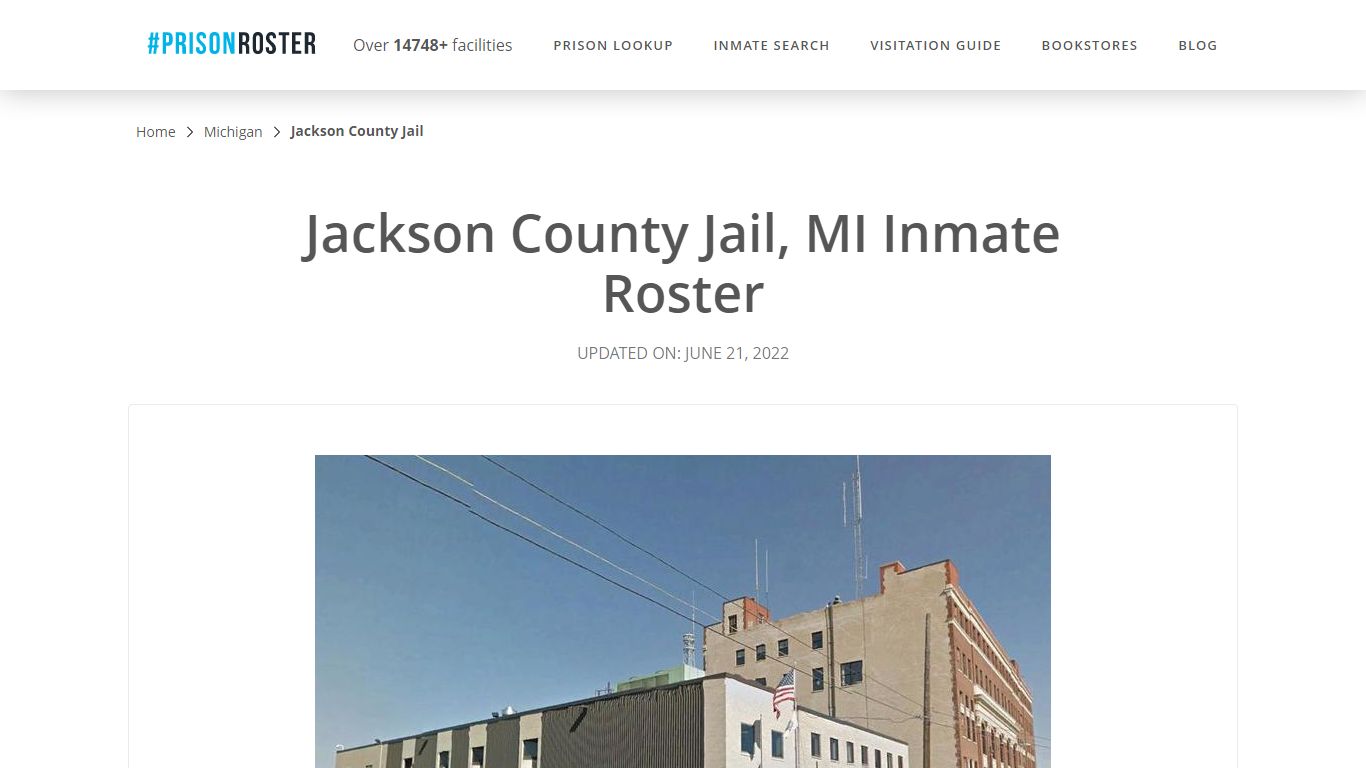 Jackson County Jail, MI Inmate Roster - Prisonroster